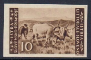 C^A - LITORALE SLOVENO S. 58a 1000$ TCLA@b +BIOMDI UNPERF MNH**