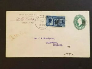 1896�N �f���o���i�E�B�X�R���V���B�j����u���t�g���i�C���f�B�A�i�B�j�ւ̓��ʔz�B�؎�iE1�j�J�o�[