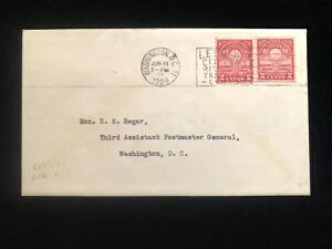 DCVg 1929N611 FDC #655A656 󏭃R{