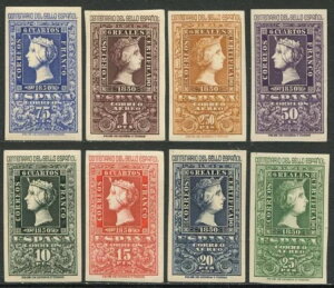 スペイン建国100周年記念 1950年 / 切手8枚 / オファー **/MNH 1075/82