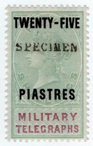 (I.B) QV Telegraphs : RpdM 25pi on 5/- OP ({)