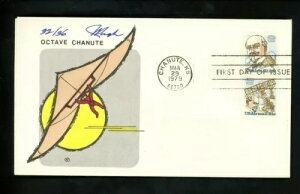 US FDC #C93-C94 Pugh nhyCg HP 1979 Chanute KS Octave Chanute 1st Cachet
