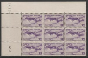 �t�����X �C���F�[���q�� �|�X�g 7 �X�R�b�g C7 �u�����I ���m�v���[�� �u���b�N 9 MNH XF N762