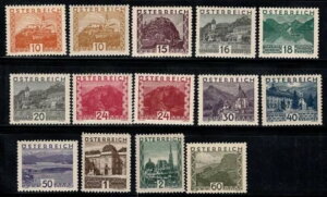 I[XgA 1929 Mi. 498-511 * MH 80% iAꕔ MNH