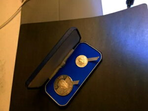 ローデシア独立記念銀メダルセット 1965年 ジンバブエ ケース付き