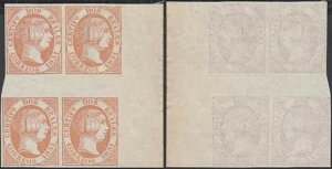 �X�y�C�� 1851�N - �����ǔ��s�A�ЂȂ��؎�BMi Nr.: 8�B4���Z�b�g�B�Â��U���i�B(EB) MV-13835