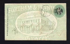 �J���t�H���j�A�F�T���t�����V�X�R 1872 U82 ALL OVER Adv Fordham & Jennings GROCER