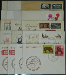 18 DDR ���h�C�c�����J�o�[ Ersttagsbrief Einschreiben 1956-1975 �x������