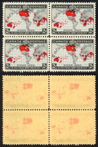 �J�i�_ 1898�N �N���X�}�X�u���b�N �ꕔ�~�V���ڔ��� ���ɗǍD�ȏ�� U/M (MNH) ���j�g���[�h C