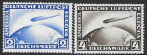 �h�C�c�鍑�؎� 1928 MI 423-424 �c�F�b�y���� MNH VF