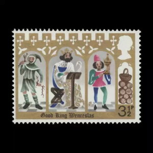 イギリス 1973 (バラエティ) 3?ペンス クリスマスの欠落した明るいバラ色、PVA