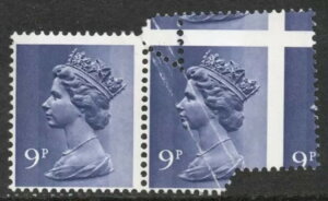 GB 1976 9p Machin SG883 2B Dp Violet V[g̓d܂G[ U/M(1081)