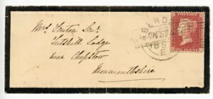 1858 �N�̃J�o�[�B1d ���[�Y���b�h�ɁuUnion Street�v�^�C�v V �X�R�b�g�����h�n���S���� h/s �����ѕt�����Ă���B