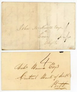 1839�N�Ƀp�[�X����p�[�X�֑���ꂽ�ʍs�؂ɂ́u4�v�̃n���h�X�^���v�Ǝ菑���̃}�[�N��������Ă���