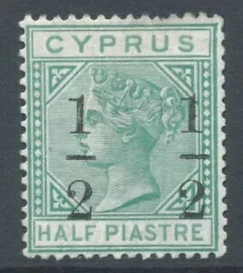 CYPRUS QV SG29 1/2 on 1/2p wmk CA �y�� m/m 1 �킸���ɓ݂� perf cat ?550