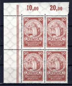 Dr-Weimar 354 Por Eckrand-Vb ** Mnh Postfrisch 480eur (K6900)