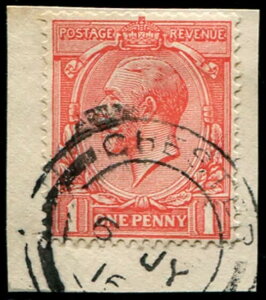 1d SG 358 �i��uVery Pale Rose-Pink�vVFU�A�N���ȁuChertsey.1916�vCDS ���珬�^...