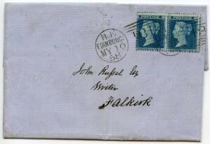 �󏭂� 1855 �N 2d �u���[ �v���[�g 5�APerf 14�A�G�f�B���o������t�H���J�[�N�܂ł̕\���t���y�A�B