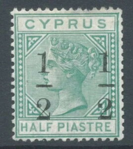 CYPRUS QV SG29 1/2 on 1/2p wmk CA �y�� m/m 1 �킸���ɓ݂� perf cat ?550
