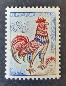 �t�����X 1962�N SG1562 �C���F�[�� 1331d 25�Z���g �K���A�R�b�N �u���� �ؖ����t�� MNH