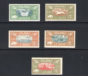 1930�N�A�C�X�����h�q��X�ցA�c���N�I�A5�̒lNo.A4-A8MNH-