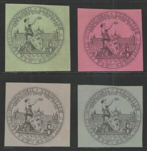 ニューサウスウェールズ、1879年国際博覧会、シンデレララベル4枚セット
