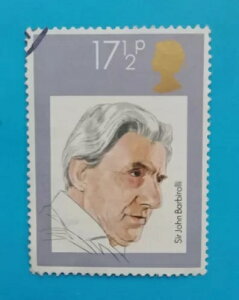 1980 GB (G[)AQEIIASir J.BARBIR0lli 17,5p STAMP.on Gummed SideA2XPHOSPHOR ERA