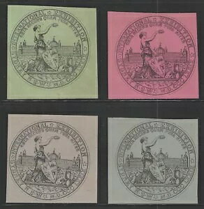 ニューサウスウェールズ、1879年国際博覧会、シンデレララベル4枚セット