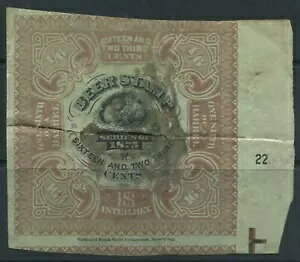 cc01892 - REA31 �v���[�g�ԍ�..16 2/3c �r�[���X�^���v..�΂̃V���N���ɐԒ��F