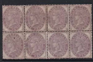 GB QV SG F18 1d �����Γ�����v - �u���b�N 8 - MNH