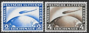 �h�C�c�鍑�؎� 1928 MI 423-424 �c�F�b�y���� MNH VF