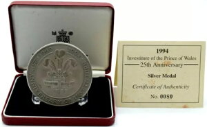 ���_�� �R�C�� �V���o�[ ���C�� �v�����X�E�F�[���Y 25 ���N�L�O 1994�N �{�b�N�X COA