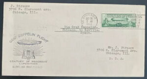 1933N AJ LZ 127 O[tEcFby Jo[ I̐i Cachet #C18