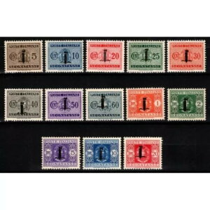 \[V R.S.I. 1944 Segnatasse Fascetto 13 V. N.60-72 G.I MNH** ؖB