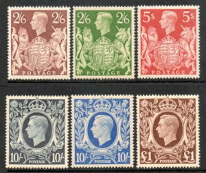 1939NW[W6z؎Zbgi6jU/M MNH SG476 - 478Zgi_[Nu[܂ށj