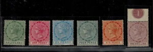 �h�~�j�J 1886-90 �t���Z�b�g SG 20-25 1/2d-1S �t���p�[�t�X MOG/NH GEM CV L320++