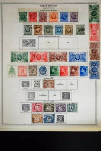 1920年代から1970年代のイギリス切手コレクション