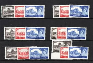 GB Sg 536 537 538 z 1955 EH[^[[Zbg LbXY MNH 6jbg J^Oi ?870