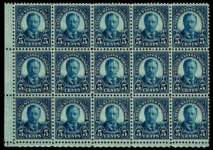 US #557 5�Z���g T.���[�Y�x���g�A�_�[�N�u���[ �p�[�t�F�N�g11�A15���Z�b�g F-VF MNH(11)/H. SCV 461�h��