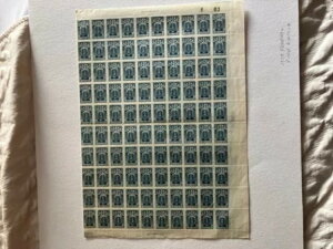 �������k�n���ŗX�֐؎� 1�h�� 1947�N MNH 100������