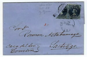 ` 1860 GX^R SOFICH 8 ܂\ P. de Caldera to Santiago