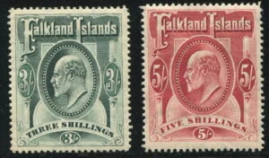 tH[Nh 1904-12 KEVII 3s ΂5s  SG 49-50 ~g qW MH