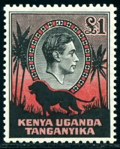 KUT 1938 KG VI 1P SG 150 Perf 11.75x13 �V�i �y�q���W MLH LH VF High $$$