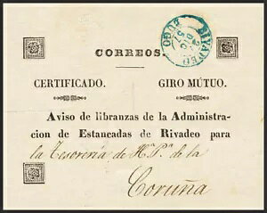 �K���V�A�B�v���t�B���e���A�B 1857 �N�̕\���BRiva ����� Giro Mutuo �ؖ����̑O��