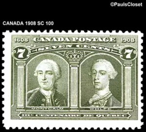 Ji_ 1908 SC 100 WFlY eJEt 7Zg I[uO[ MNH OG F/VF