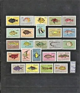 モザンビーク 1951 - 2000 MNH 22 完全セット 高CV 植物、動物、船舶