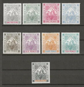 oohX 1897/98 SG 116/124 ~g