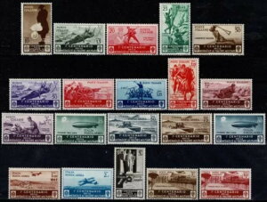 1934�N �C�^���A��������100���N�L�O�V���[�Y �E���ȌM�� 20 Val. MNH MF109522-