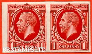 1934年のグラビア「エッセイ」。 1d スカーレット「IMPERF」、透かし入りの紙。 B12482