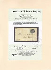 1845 �N 5 �� 2 ���A�t�B���f���t�B�A����j���[���[�N�s�ւ̕�ݕ��AScott# 75L1 Hale & Company APEX CERTIF�B